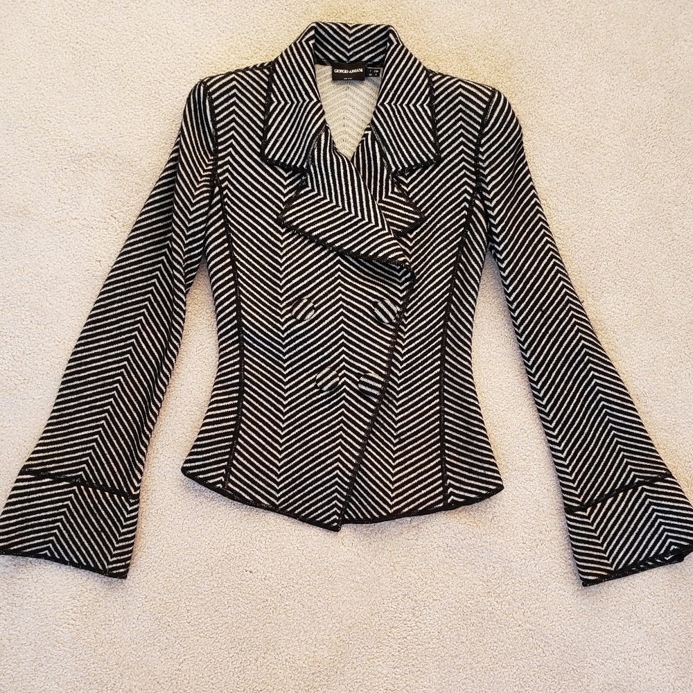 ARMANI Designer collection knit jacket S